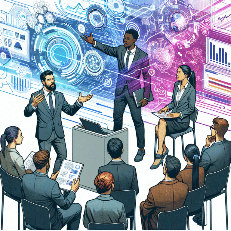 Improving body language and gestures for more persuasive technical talks.
